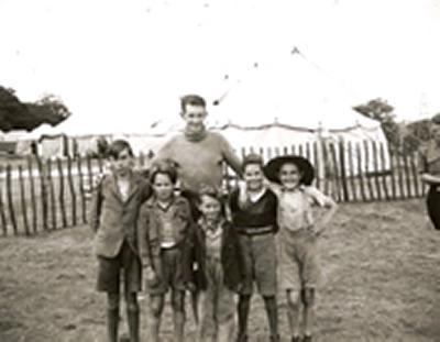 The Spanish children were looked after at a camp in North Stoneham near Eastleigh